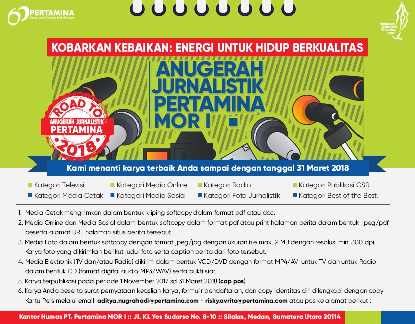 Anugerah Jurnalistik Pertamina Mor I Pertamina